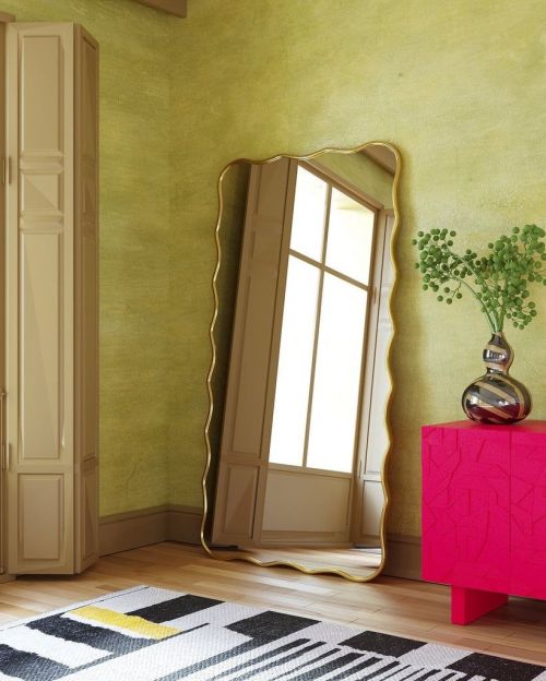 Fancy XL Gold (Фэнси) Зеркало в полный рост в раме Smal 80*170 см