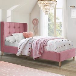 Кровать HALMAR ESTELLA розовый, 90/200