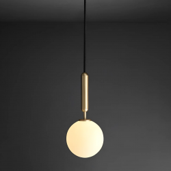 Золотой подвесной светильник “Орибо”