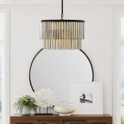 Люстра с подвесами из перламутра “Авиано”