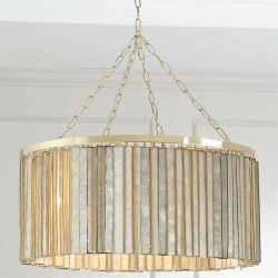 Люстра с подвесами из перламутра “Фресно”