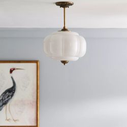 Золотой подвесной светильник “Элаиза”