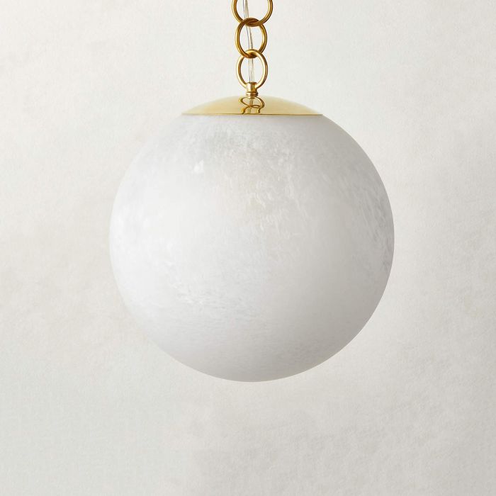 Золотой подвесной светильник “Мэйси” Ø 35 см