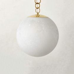 Большой золотой подвесной светильник “Мэйси” Ø 50