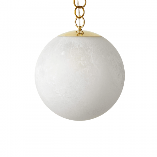 Большой золотой подвесной светильник “Мэйси” Ø 50