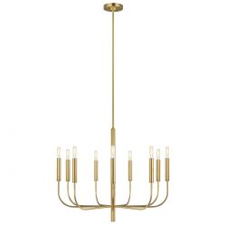 Большая золотая люстра “Уорвик”