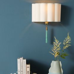 Бра с зеленой кисточкой “Тампа”