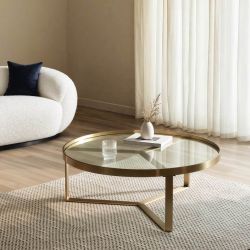 Золотой кофейный стол “Ульм”