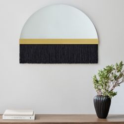 Зеркало “Арья” с чёрной бахромой