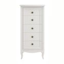 Комод высокий 5 ящиков М315W White