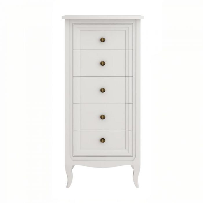 Комод высокий 5 ящиков М315W White