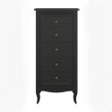 Комод высокий 5 ящиков М315BL Black