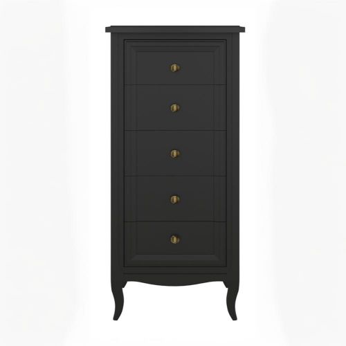 Комод высокий 5 ящиков М315BL Black