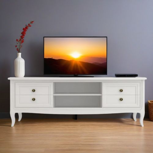 Тумба ТВ узкая М304W White