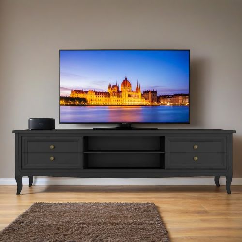 Тумба ТВ широкая М305BL Black