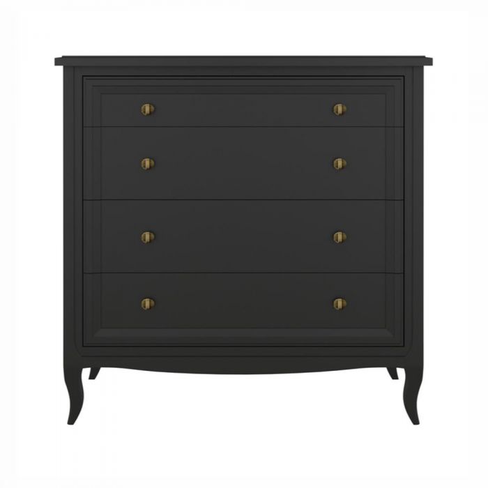 Комод 4 ящика М404BL Black