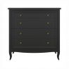 Комод 4 ящика М404BL Black
