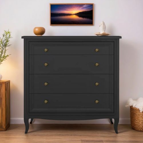 Комод 4 ящика М404BL Black