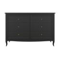 Комод  6 ящиков М406BL Black