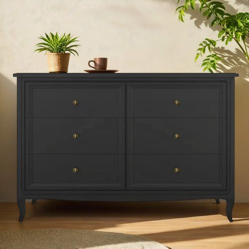 Комод  6 ящиков М406BL Black