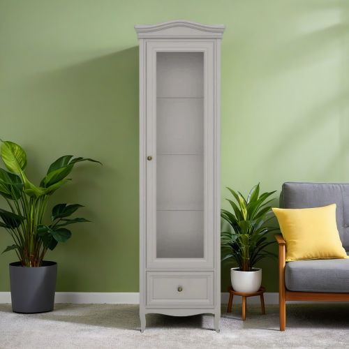 Витрина правая с зеркалом R М601R/G Grey