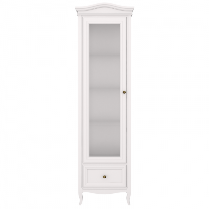 Витрина левая  с зеркалом L М601L/W White