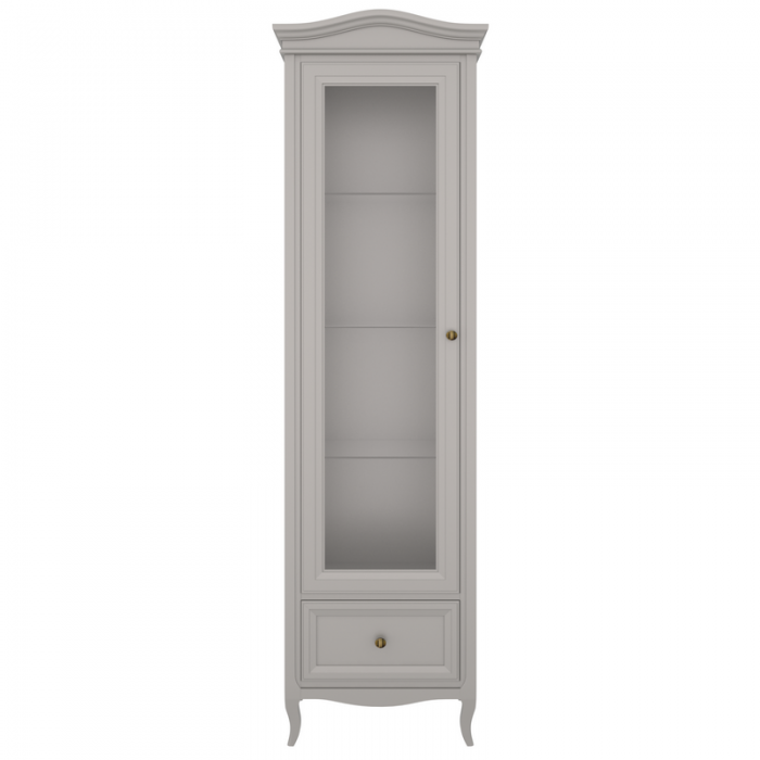 Витрина левая  с зеркалом L М601L/G Grey