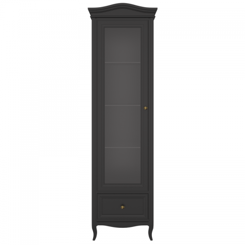 Витрина левая  с зеркалом L М601L/BL Black
