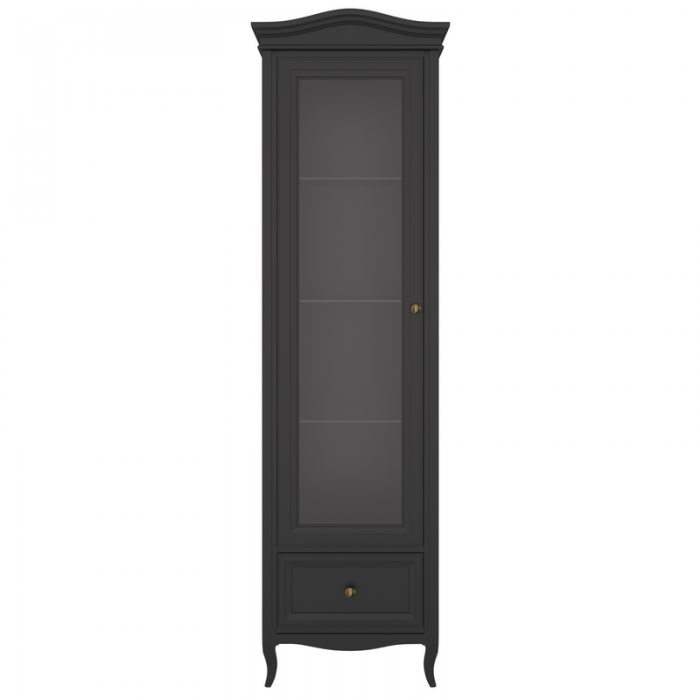 Витрина левая  с зеркалом L М601L/BL Black