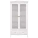 Cервант стеклянный c зеркалом М603W White