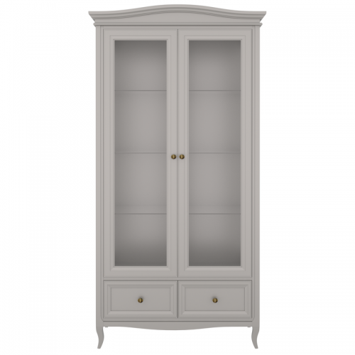 Cервант стеклянный c зеркалом М603G Grey