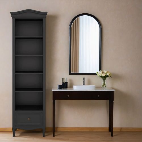 Стеллаж узкий М605BL Black