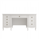 Cтол письменный  двухтумбовый М709W White