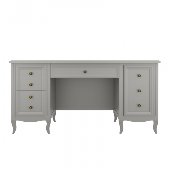 Cтол письменный  двухтумбовый М709G Grey