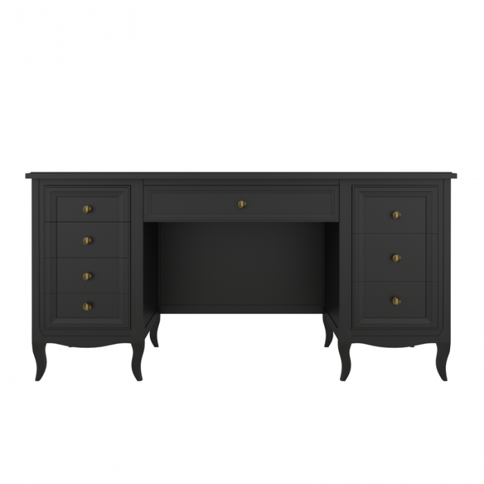 Cтол письменный  двухтумбовый М709BL Black