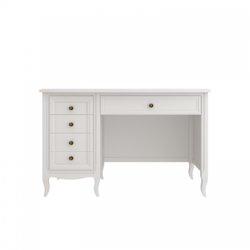 Cтол письменный однотумбовый М705W White