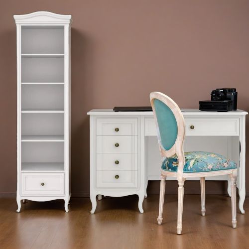 Cтол письменный однотумбовый М705W White