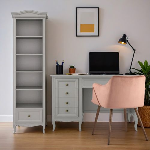Cтол письменный однотумбовый М705G Grey