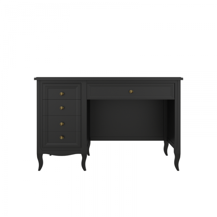 Cтол письменный однотумбовый М705BL Black