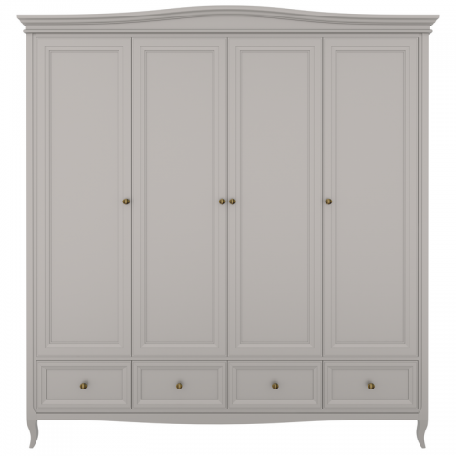 Шкаф 4 двери М804G Grey