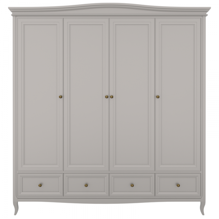 Шкаф 4 двери М804G Grey