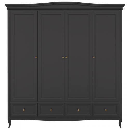Шкаф 4 двери М804BL Black