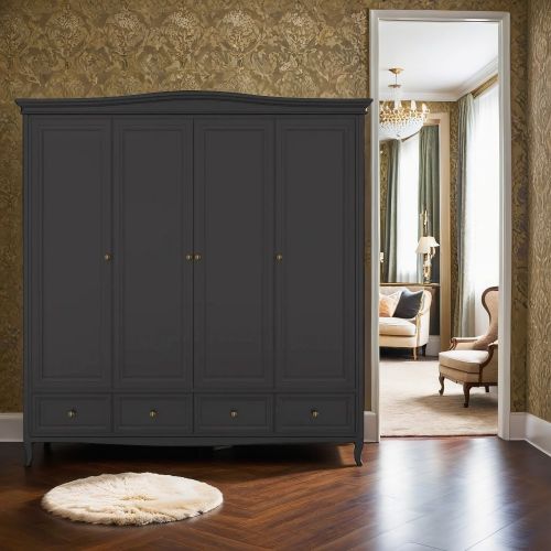 Шкаф 4 двери М804BL Black