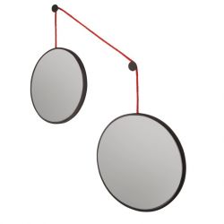 Balance M Black (Баланс) Зеркала на подвесе в тонкой раме 90*80 см