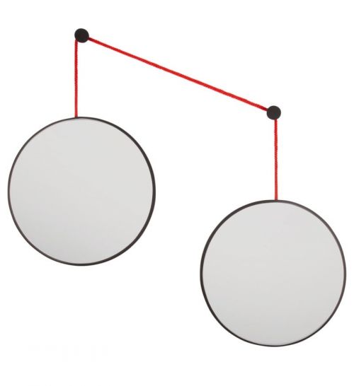 Balance M Black (Баланс) Зеркала на подвесе в тонкой раме 90*80 см