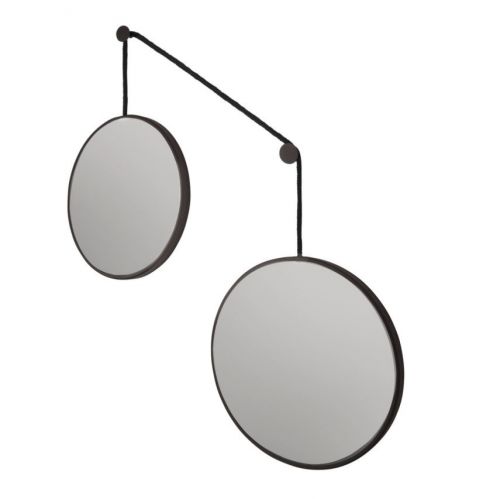 Balance M Black (Баланс) Зеркала на подвесе в тонкой раме 90*80 см
