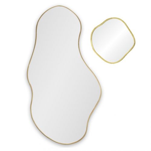 Lake Panno Gold (Лэйк) Сет из 2-х зеркал 58*110, Ø41 см