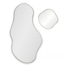 Lake Panno Silver (Лэйк) Сет из 2-х зеркал 58*110, Ø41 см