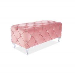 Пуф Signal HESTIA VELVET (античный розовый/серебряный)