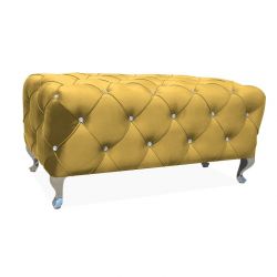 Пуф Signal HESTIA VELVET (карри/серебряный)